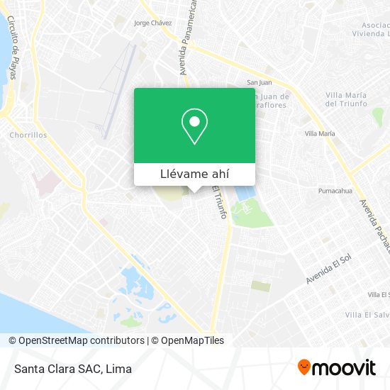 Mapa de Santa Clara SAC