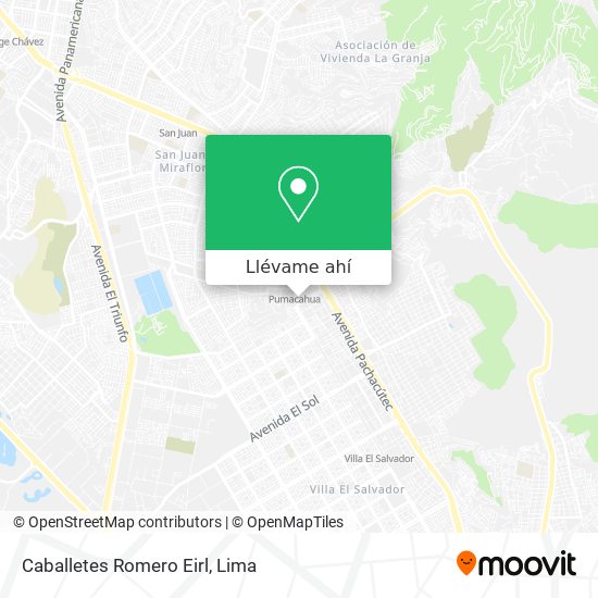 Mapa de Caballetes Romero Eirl