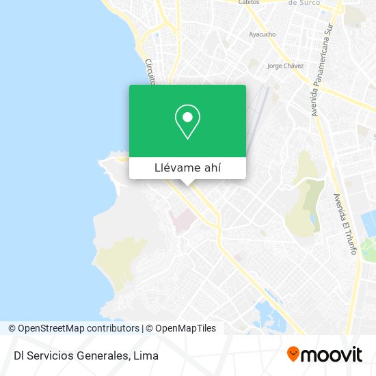 Mapa de Dl Servicios Generales