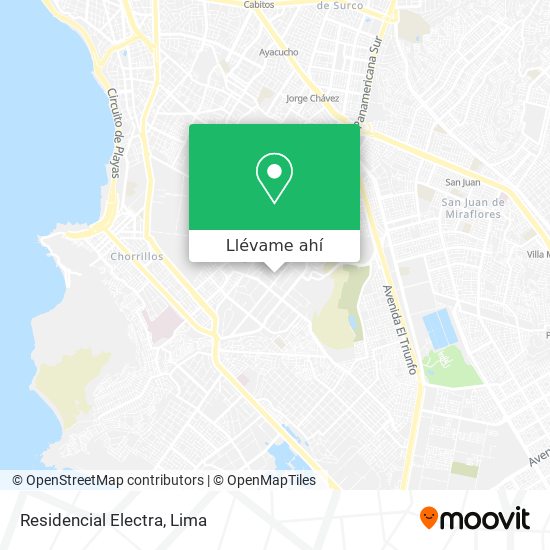 Mapa de Residencial Electra