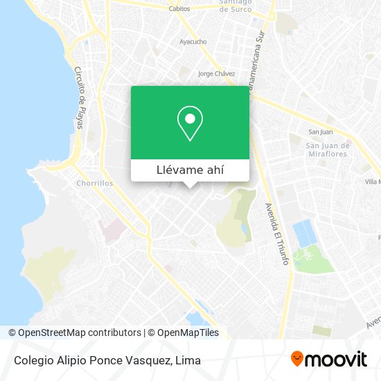 Mapa de Colegio Alipio Ponce Vasquez