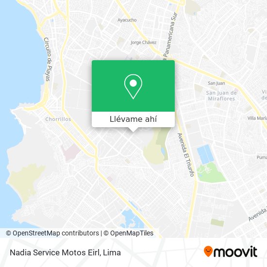 Mapa de Nadia Service Motos Eirl