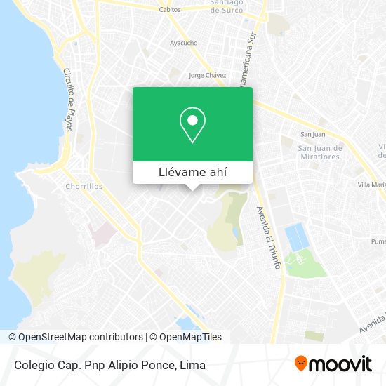 Mapa de Colegio Cap. Pnp Alipio Ponce
