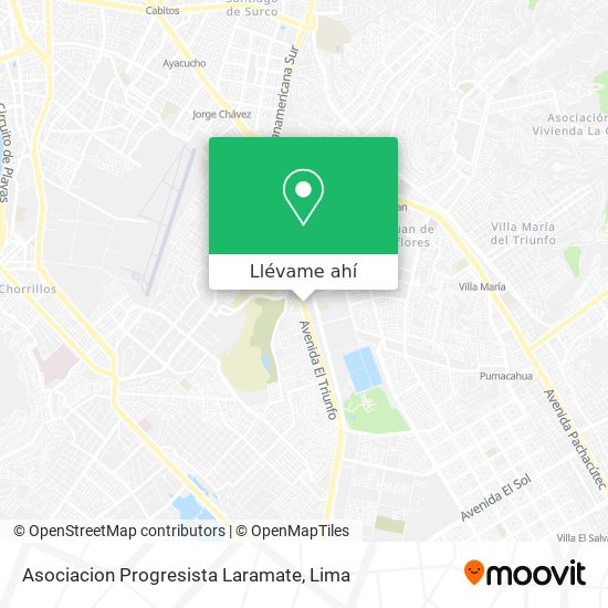 Mapa de Asociacion Progresista Laramate