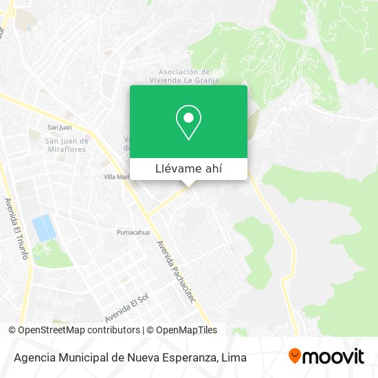 Mapa de Agencia Municipal de Nueva Esperanza