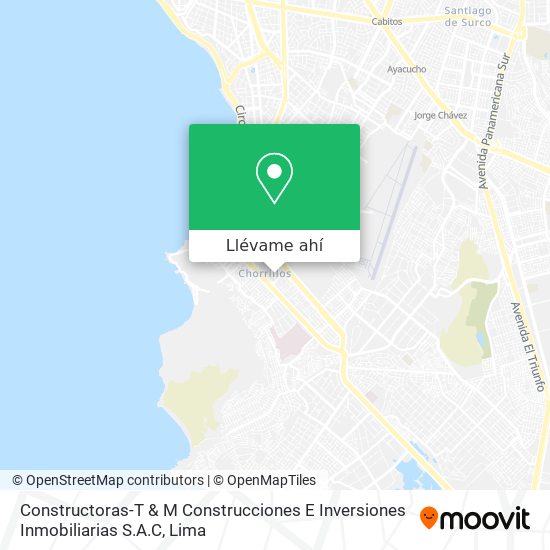 Mapa de Constructoras-T & M Construcciones E Inversiones Inmobiliarias S.A.C