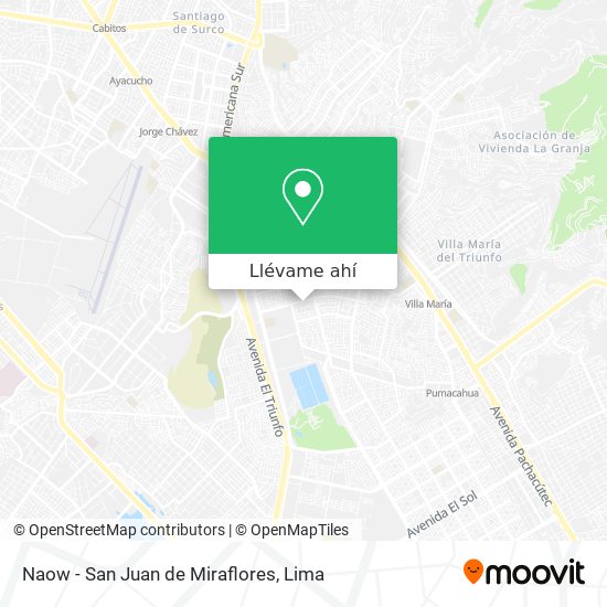 Mapa de Naow - San Juan de Miraflores