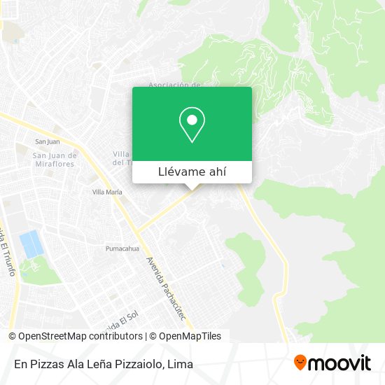 Mapa de En Pizzas Ala Leña Pizzaiolo