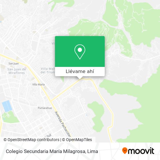 Mapa de Colegio Secundaria María Milagrosa