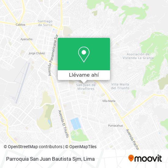 Mapa de Parroquia San Juan Bautista Sjm