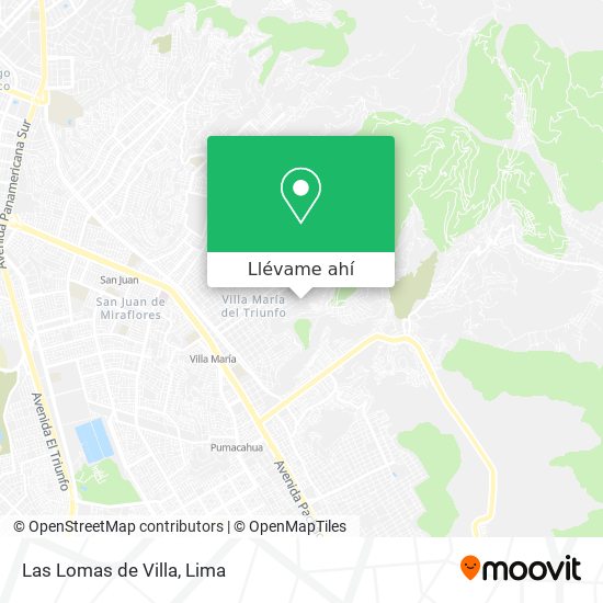 Mapa de Las Lomas de Villa
