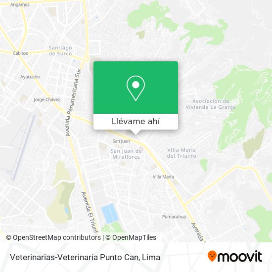 Mapa de Veterinarias-Veterinaria Punto Can