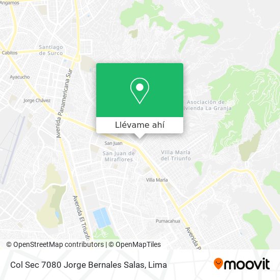 Mapa de Col Sec 7080 Jorge Bernales Salas