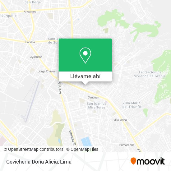 Mapa de Cevicheria Doña Alicia