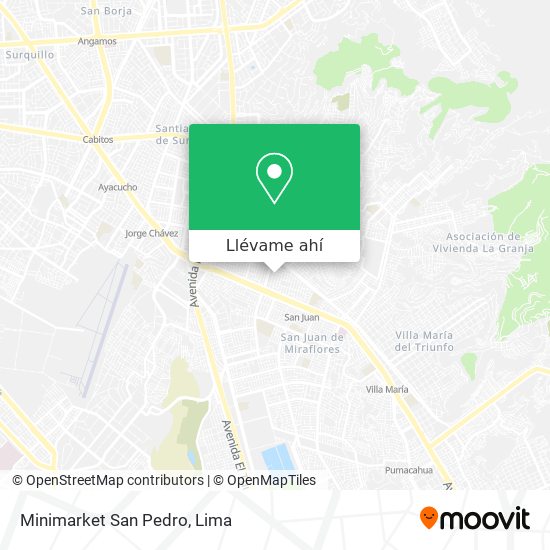 Mapa de Minimarket San Pedro
