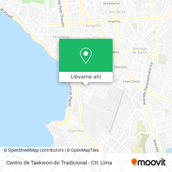 Mapa de Centro de Taekwon-do Tradicional - Ctt