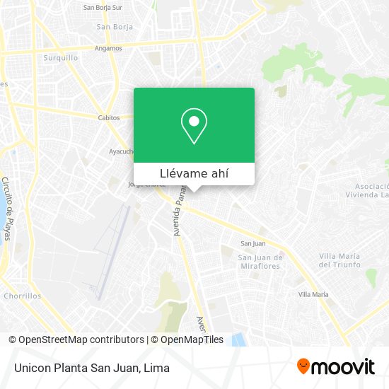 Mapa de Unicon Planta San Juan