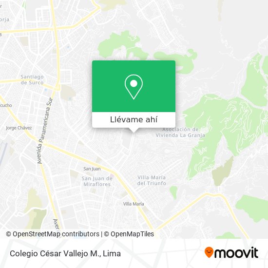 Mapa de Colegio César Vallejo M.
