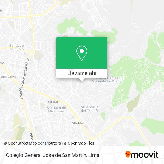 Mapa de Colegio General Jose de San Martín