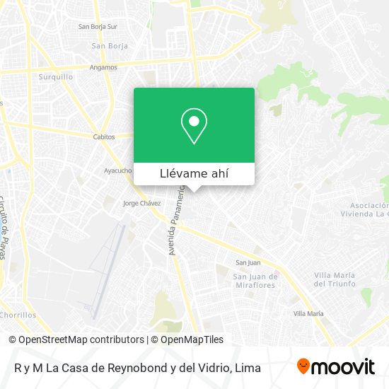 Mapa de R y M La Casa de Reynobond y del Vidrio