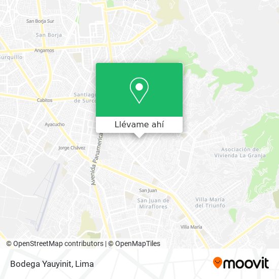 Mapa de Bodega Yauyinit