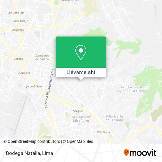 Mapa de Bodega Natalia