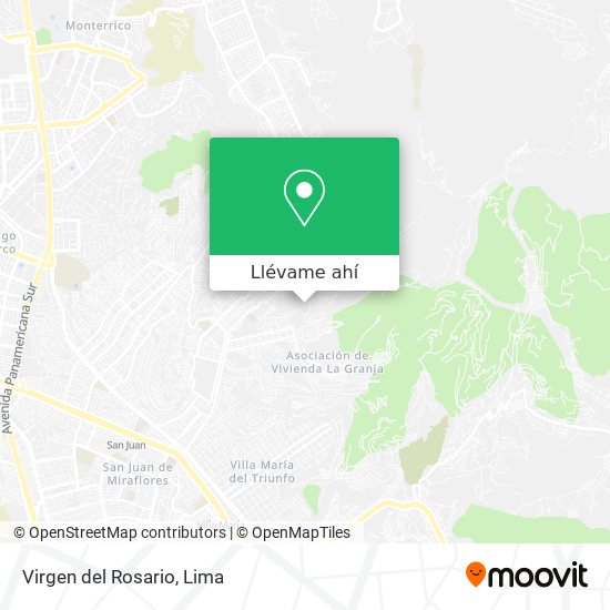 Mapa de Virgen del Rosario