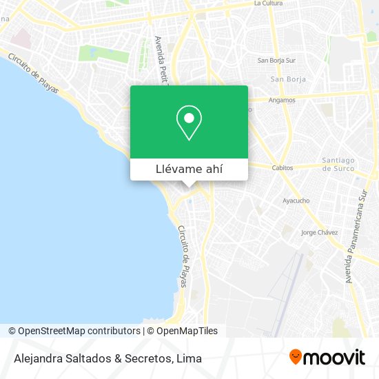 Mapa de Alejandra Saltados & Secretos