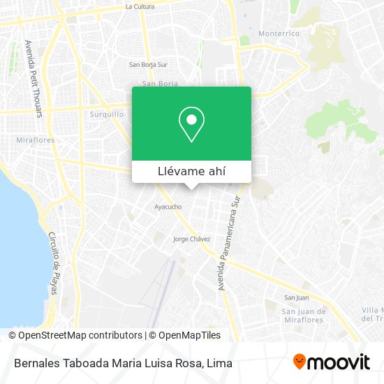 Mapa de Bernales Taboada Maria Luisa Rosa