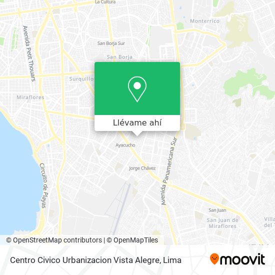 Mapa de Centro Civico Urbanizacion Vista Alegre