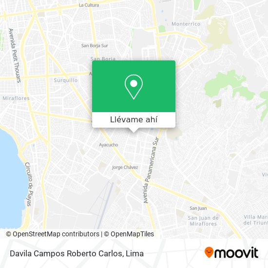 Mapa de Davila Campos Roberto Carlos