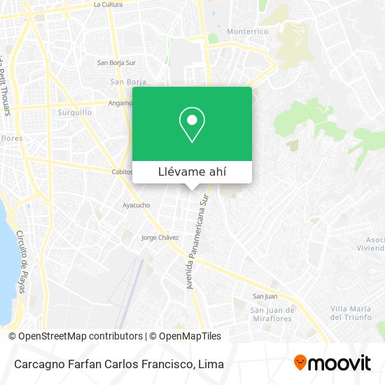 Mapa de Carcagno Farfan Carlos Francisco