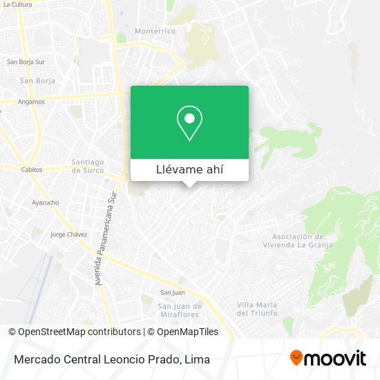 Mapa de Mercado Central Leoncio Prado