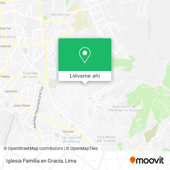 Mapa de Iglesia Familia en Gracia