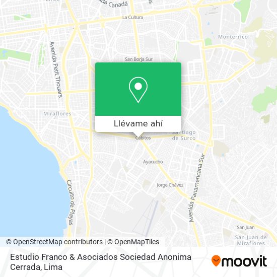 Mapa de Estudio Franco & Asociados Sociedad Anonima Cerrada