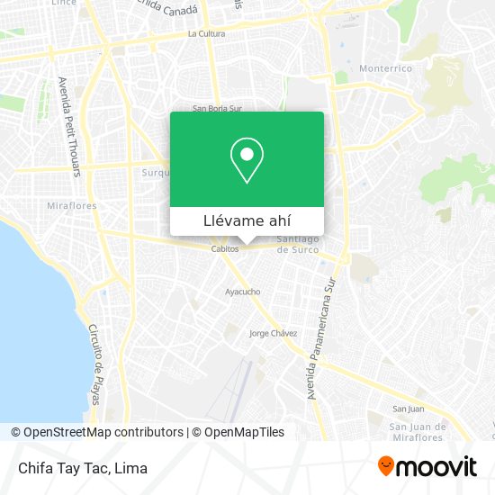 Mapa de Chifa Tay Tac