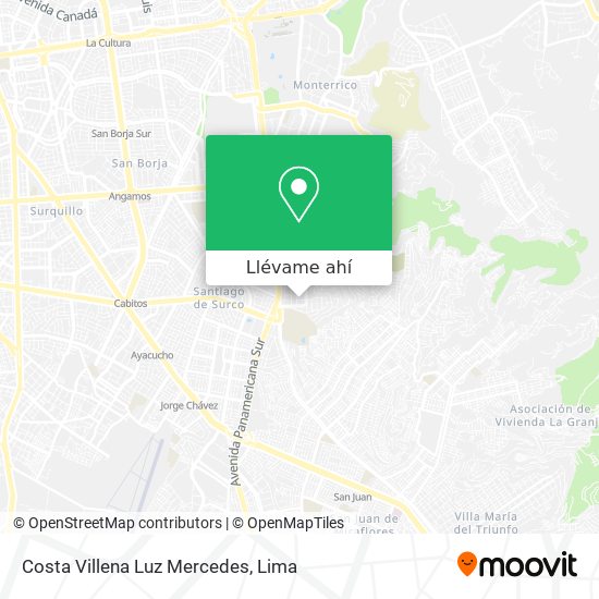 Mapa de Costa Villena Luz Mercedes
