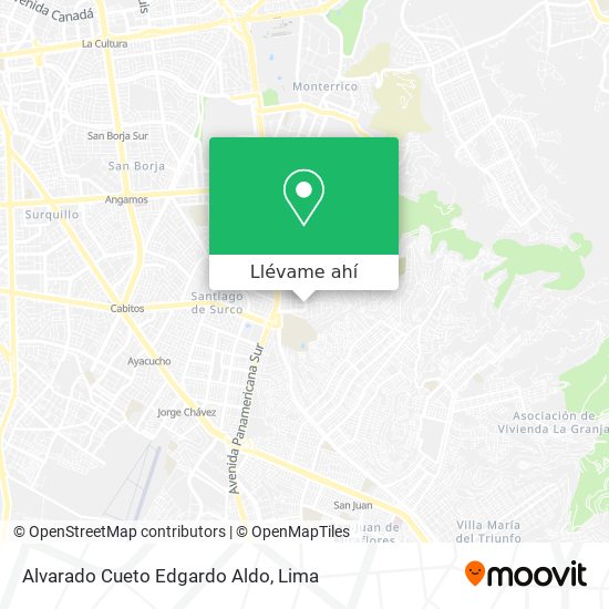 Mapa de Alvarado Cueto Edgardo Aldo