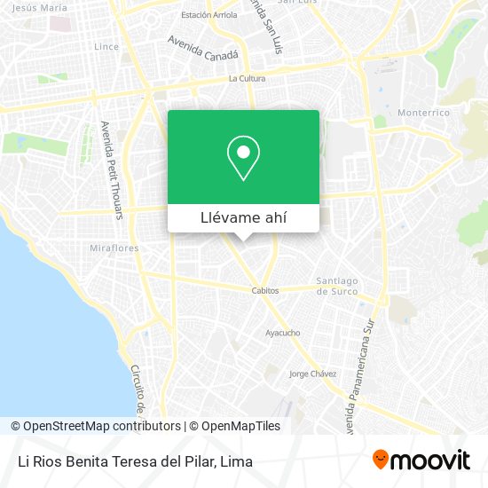 Mapa de Li Rios Benita Teresa del Pilar