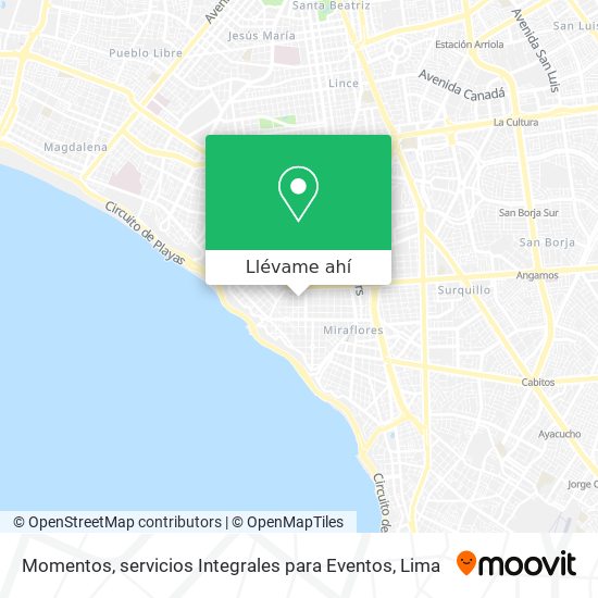 Mapa de Momentos, servicios Integrales para Eventos