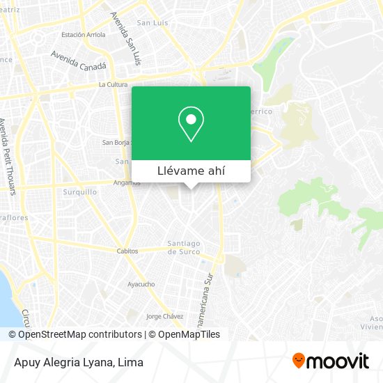 Mapa de Apuy Alegria Lyana