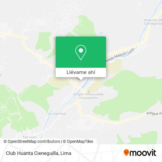 Mapa de Club Huanta Cieneguilla