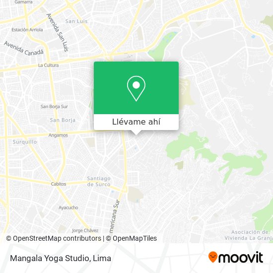 Mapa de Mangala Yoga Studio