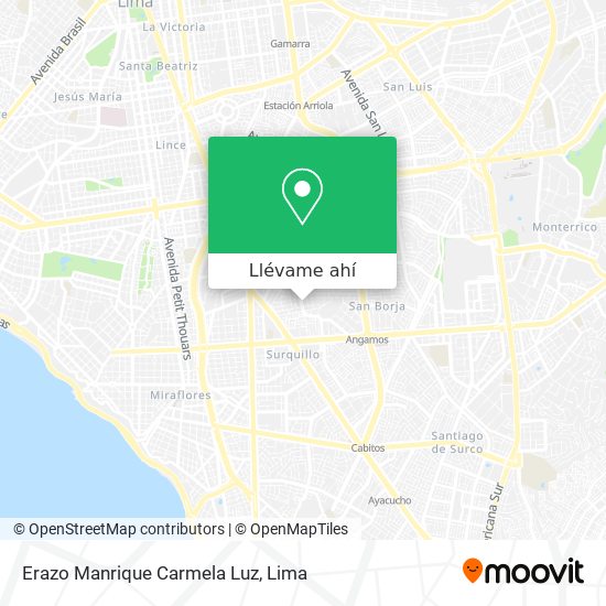 Mapa de Erazo Manrique Carmela Luz
