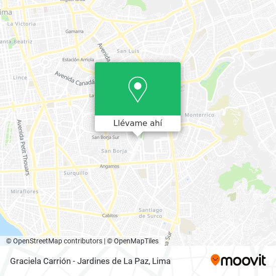 Mapa de Graciela Carrión - Jardines de La Paz