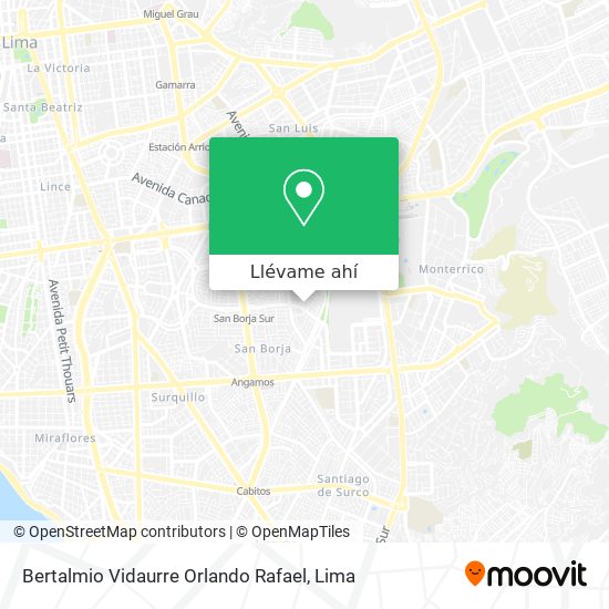 Mapa de Bertalmio Vidaurre Orlando Rafael