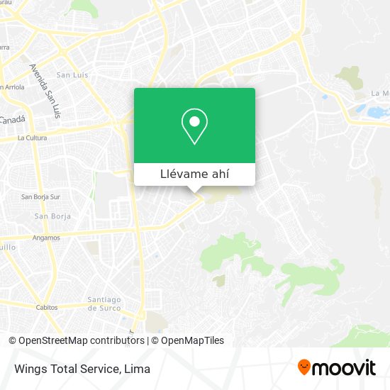 Mapa de Wings Total Service