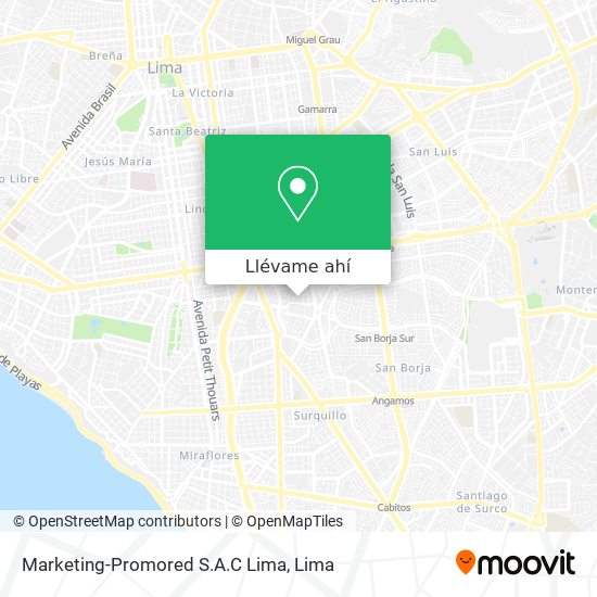 Mapa de Marketing-Promored S.A.C Lima
