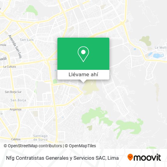 Mapa de Nfg Contratistas Generales y Servicios SAC