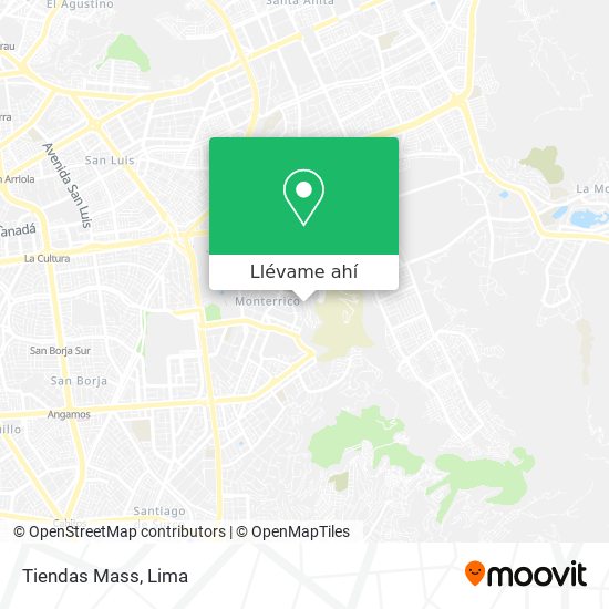 Mapa de Tiendas Mass